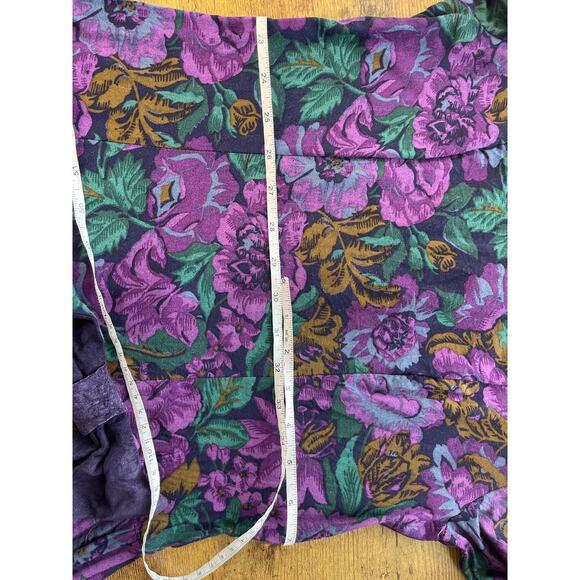 VTG Patty O'Neil Womens S purple Long Sleeves Cottage Core Whimsy Goth Dress - Picture 5 of 8